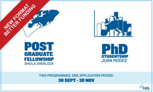 EASLnews's tweet photo. Super news! Apply for EASL's hepatology fellowship programmes. Base yearly funding from 40,000 euros. Prepare your application and submit on the link.
https://t.co/0ydu7GL8cb #fellowship #research #PhD #studentship #postgraduate #hepatologyfellowship #developyourcareer https://t.co/U8lMVprB3H