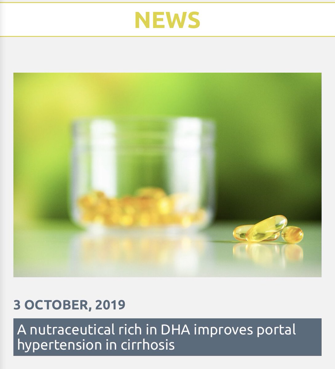 Liver Bioservices (@liverbio) on Twitter photo Happy to announce the publication of the manuscript “A nutraceutical rich in DHA improves portal hypertension in #cirrhosis” in the journal <a href="/Nutrients_MDPI/">Nutrients MDPI</a>. Fruit of our collaboration with BrudyLab. Read here the press release: liver.barcelona/a-nutraceutica… #liver Happy to announce the publication of the manuscript “A nutraceutical rich in DHA improves portal hypertension in #cirrhosis” in the journal <a href="/Nutrients_MDPI/">Nutrients MDPI</a>. Fruit of our collaboration with BrudyLab. Read here the press release: liver.barcelona/a-nutraceutica… #liver