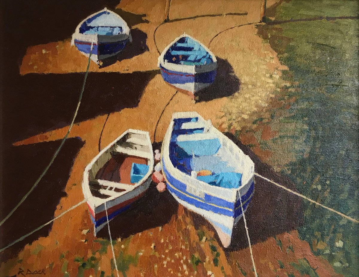 Richard Dack's very distinctive, textured oils in the show, on page 4 at mallgalleries.org.uk/whats-on/exhib…
#flamborough #whitbycobles #staithes