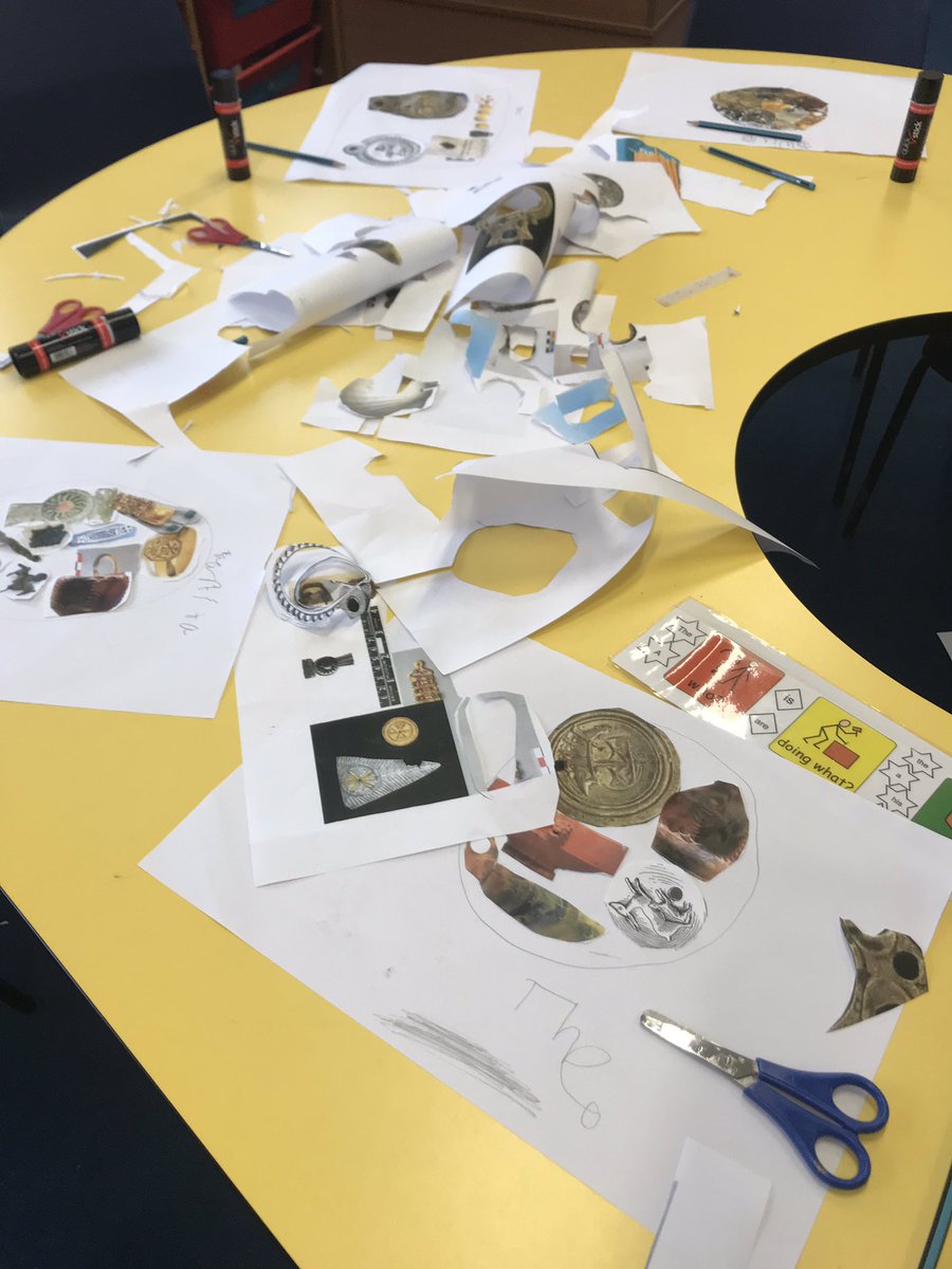 CEP_Wandsworth's tweet image. Getting started with archeological collages with @Smallwoodschool and @BethanLlW in today’s #CultivateRoutes workshop #Creativecareers #exploring #creativity