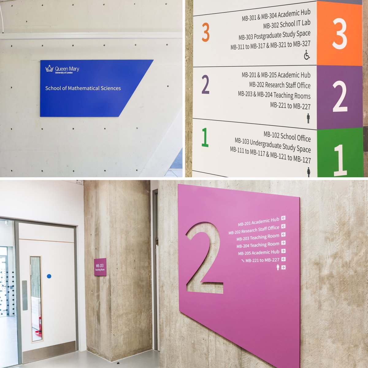 Recent project completed for Queen Mary University of London, internal wayfinding system manufactured and installed to their specification. #wayfinding <a href="/QMUL/">Queen Mary University of London</a>