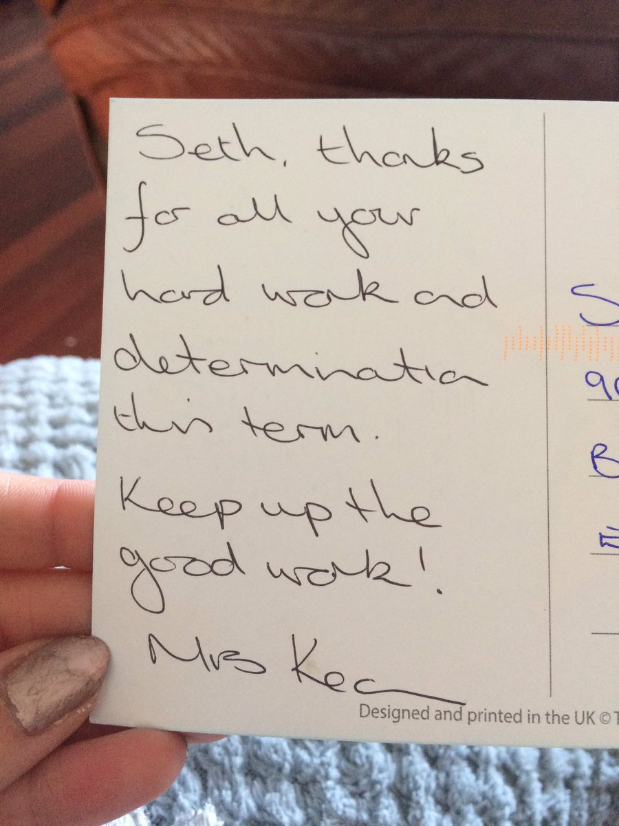 Christine_Fer's tweet photo. @OLadyOLourdes so much excitement for Seth as he received his first ever personal post card  this morning. We are so proud! Thank you OLOL for inspiring our son ❤️ https://t.co/ctYBfDUjOY