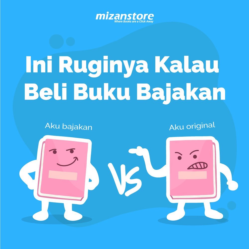 Gampang kok untuk bedain buku yang bajakan dan original. Rugi loh sama yang palsu-palsu~ kalau cintanya doi palsu aja gak terima, apalagi buku yang palsu!!!😥

Yuk bantu lawan kejahatan pembajakan buku!
.
#BukuUntukSemua #MizanAntiBukuBajakan #MizanLawanPembajakan