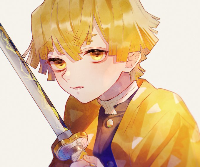 しちさんがTwitterに投稿した我妻善逸(鬼滅の刃)のイラスト。
