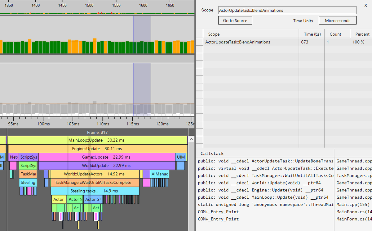 PureDevSoftware's tweet photo. FramePro 1.9 released. Fixes to callstacks, optimisations to UI, thread affinity setting, fixed goto-source for VS2019:
https://t.co/QiKdRqn7DC https://t.co/vXEhll4JVC