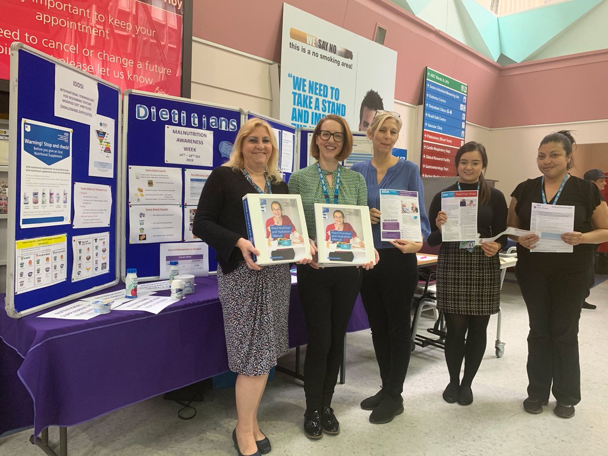 nhsUHLG's tweet photo. Did you know that #dietitians are #AHPs? Now you do! Our Royal dietitians celebrate #AHPday by launching their new menu (try it in the Royal foyer from 12!), talking about malnutrition on #MalnutritionAwarenessWeek + learn about #IDSSI + and its impact on patient nutrition. 😋😋 https://t.co/0DfuZ16PFa