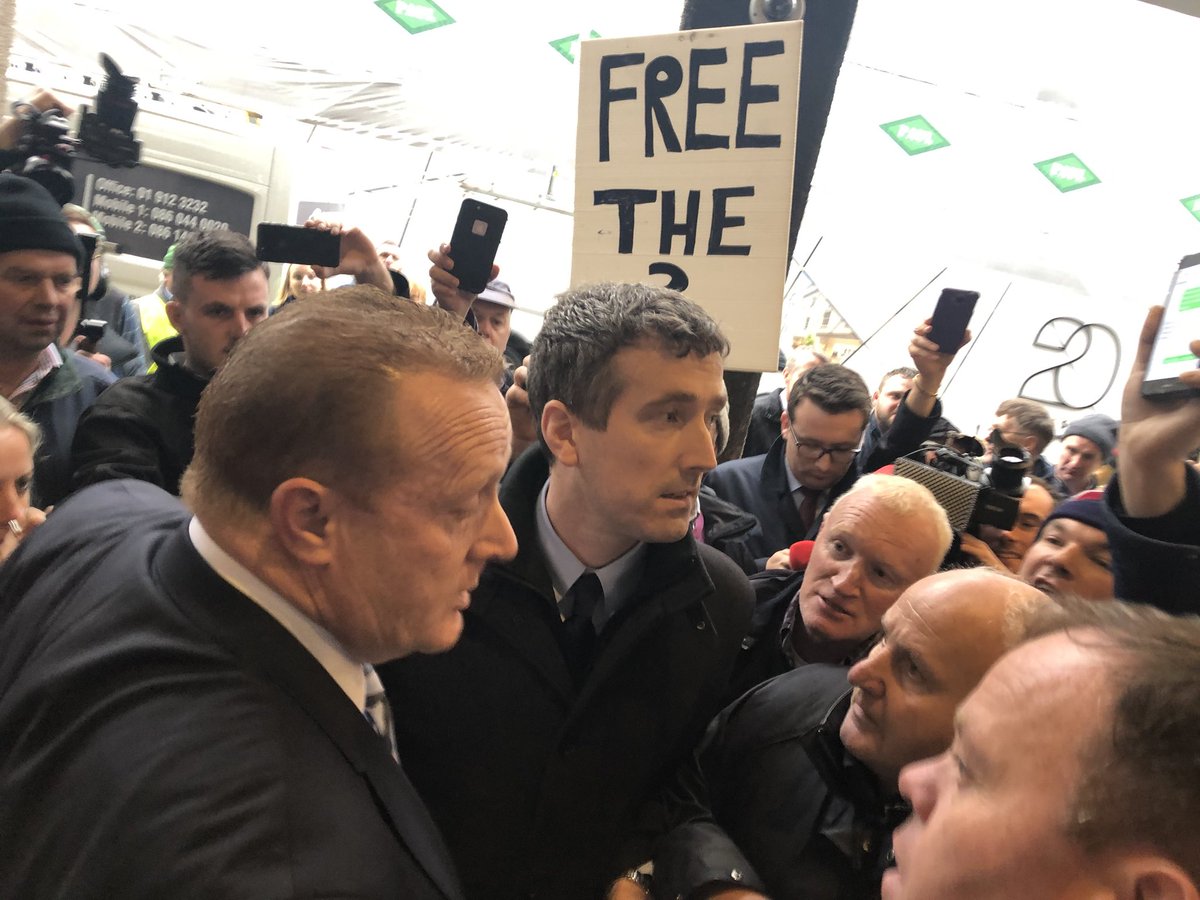 Fran McNulty (@franmcnulty) on Twitter photo 2019-10-14 10:05:40 Angry scenes as Meat Industry Ireland reps are blocked from entering Beef Taskforce meeting @rtenews Angry scenes as Meat Industry Ireland reps are blocked from entering Beef Taskforce meeting @rtenews