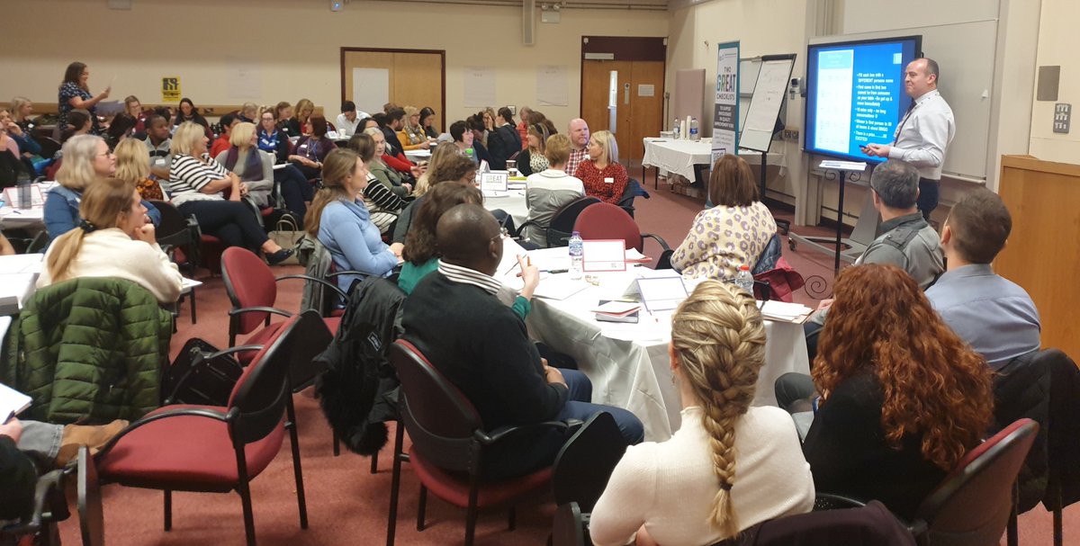 WesternHSCTrust's tweet photo. Chief Executive @KilgallenA launches Cohort 2 of Safety Quality West Group for 2019/20 - Fantastic energy as staff embrace Delivering Improvement and Value Together! @HSCQI #SQWC2 #WTHeroes https://t.co/HOPNMGiaWu