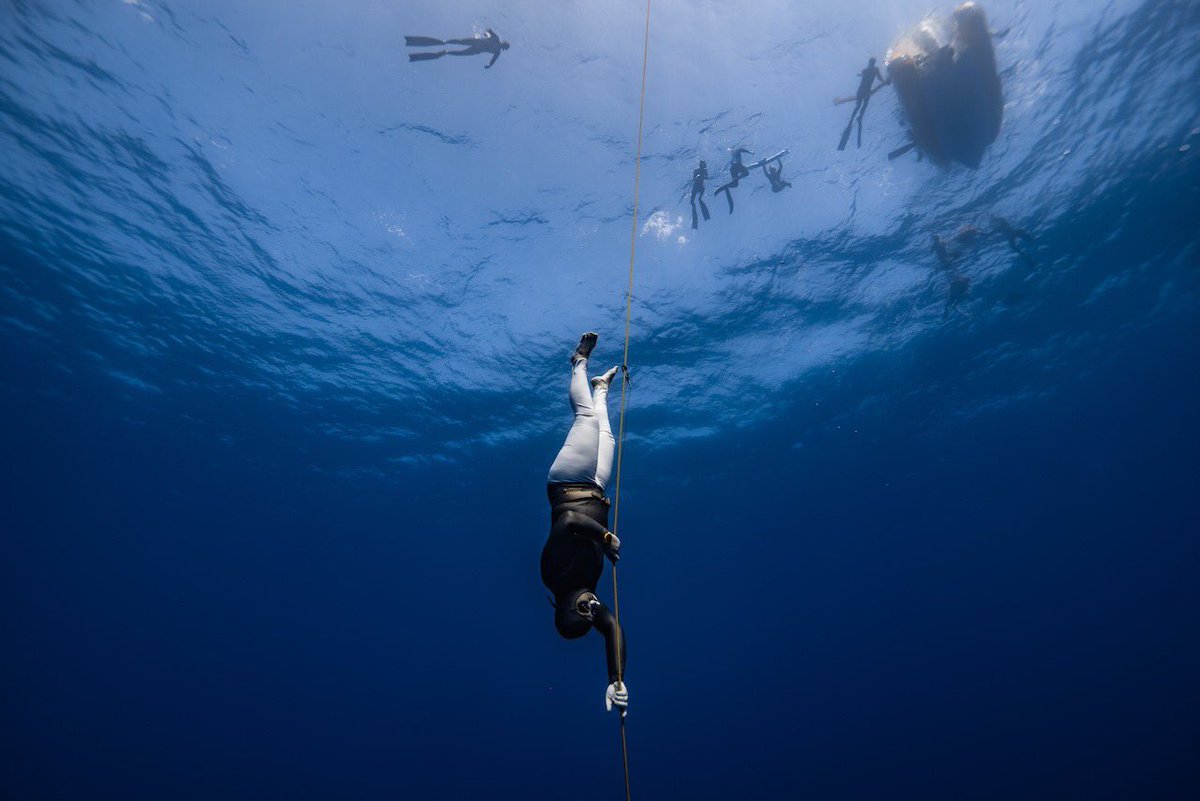 AquacityFree's tweet photo. Huge congratulations to our fantastic students Lorena Prieto Cacabelos, Natasha Morrison and Nicky Margieson Schellander for their white cards in the Infinity Depth Games yesterday! 📷 by @FreediverDaan #infinitydepthgames #infinityfreediving #freediving #aidainternational https://t.co/E7PNV7LPZR