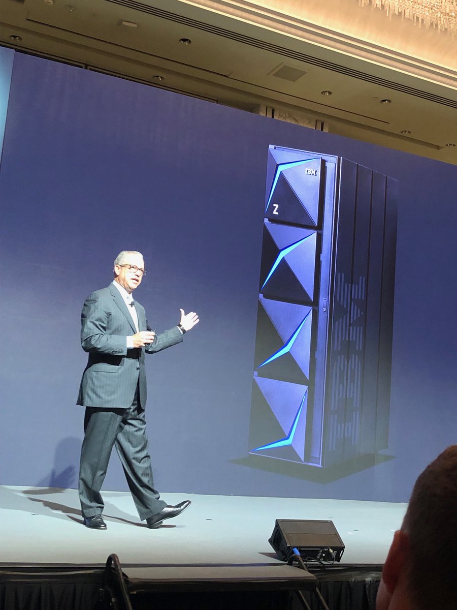 Oct 10th, Singapore.  ⁦@rossmauri⁩, General Manager, IBM Z and LinuxONE unveils the new #z15 to over 150 AP clients in a standing room only launch event.  #shangrilahotel  #ibmz #ibmsystems #teamonamission