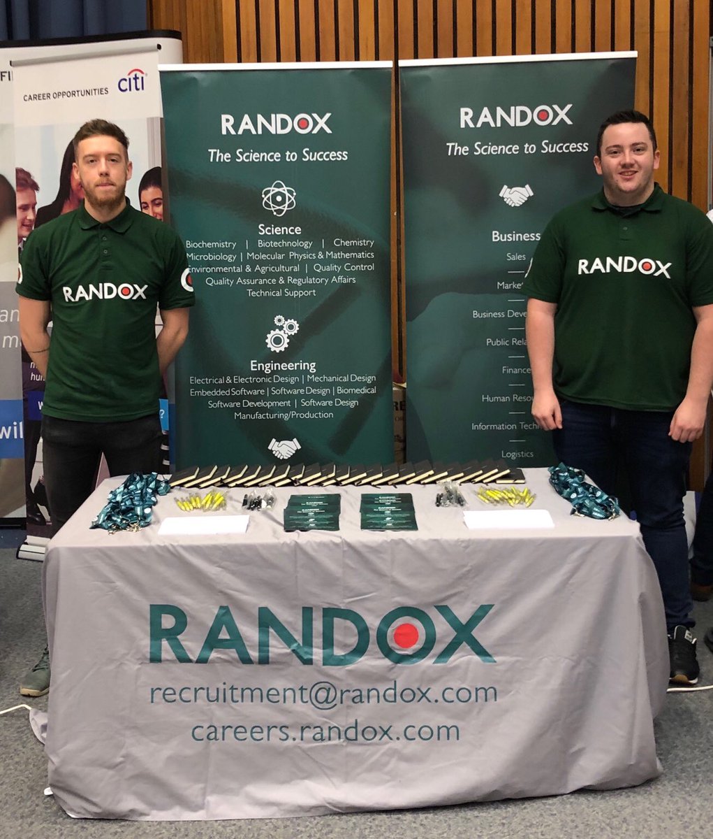 We’re all set up at Ulster University’s Jordanstown Campus!
Come say hello and find out how you could jumpstart your career today with Randox #Randox #UlsterCareers <a href="/UlsterUni/">Ulster University</a>
