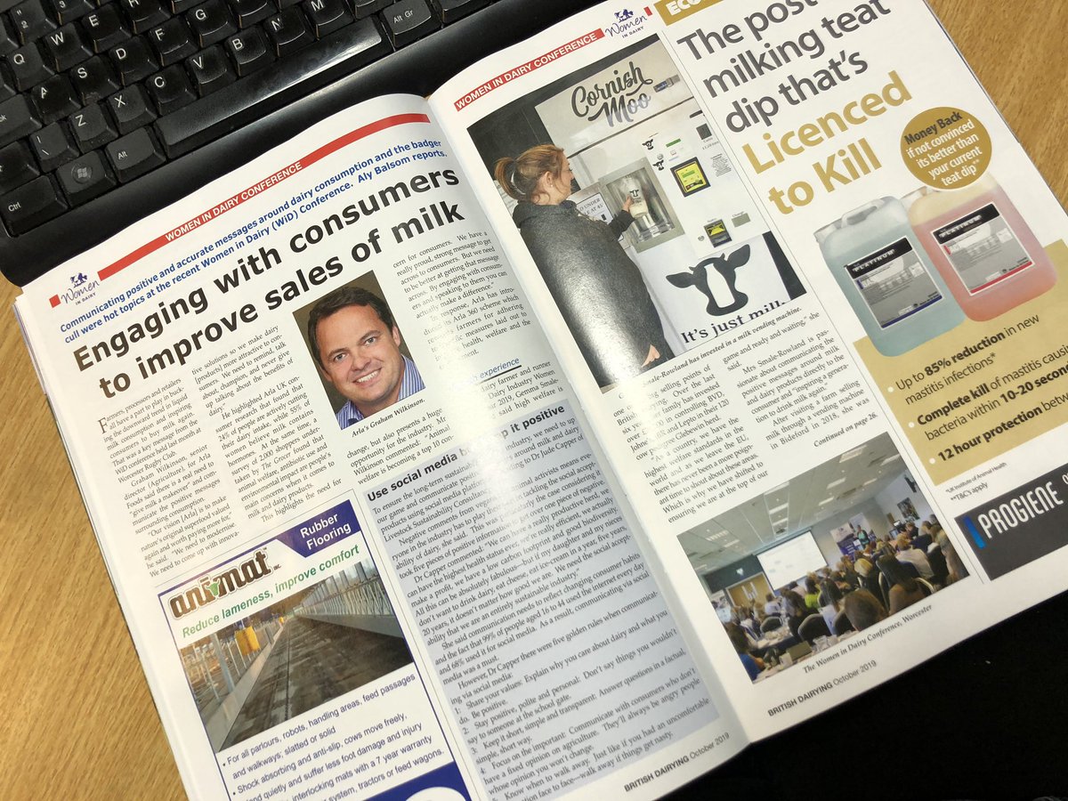 WomenInDairy's tweet photo. Some great coverage in this months @britishdairying of the #Widconf #teamdairy #womenindairy https://t.co/9CzH0hcXko
