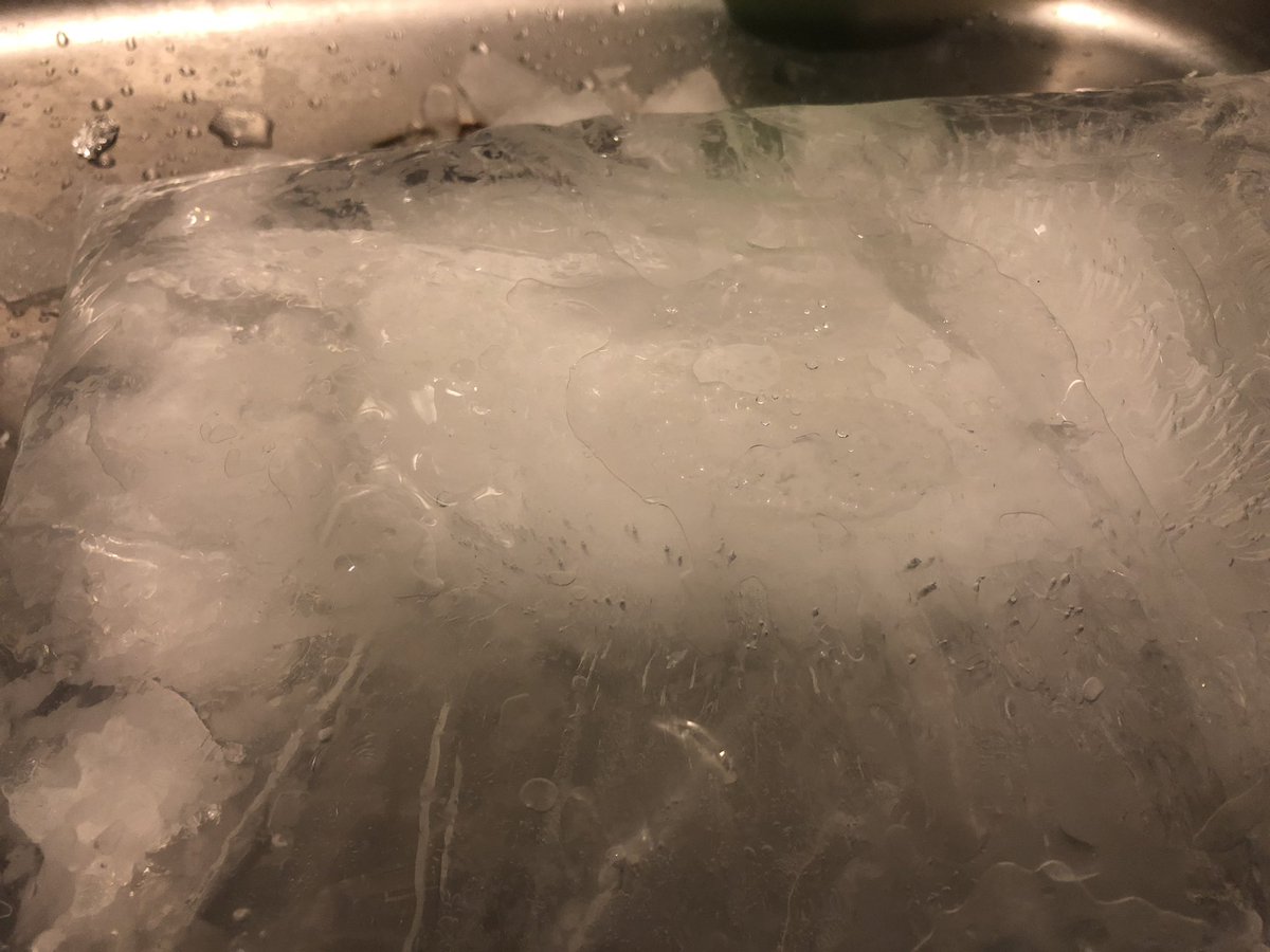Aspかわばた ジップロックの氷熱湯で解凍するのめっちゃ楽しい