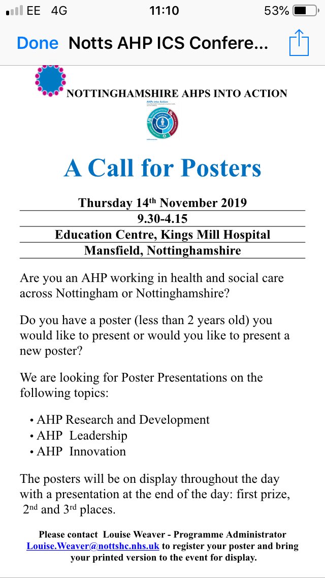 della money (@dellamoney) on Twitter photo One month today- @AHPNottsICS conference... celebrate #AHPsDay by submitting a poster about your fab work in Nottingham and Nottinghamshire <a href="/NUHChiefAHP/">Elizabeth Wilkinson</a> <a href="/SFH_ChiefAHP/">Chief AHP for SFH</a> <a href="/NancyMannersAHP/">Nancy Manners</a> <a href="/CateBennett8/">Dr Cate Bennett (Occupational Therapist)</a> <a href="/AHPsNottsHC/">NottshcAHPs</a> <a href="/VickyABooth/">Dr Vicky Booth</a> One month today- @AHPNottsICS conference... celebrate #AHPsDay by submitting a poster about your fab work in Nottingham and Nottinghamshire <a href="/NUHChiefAHP/">Elizabeth Wilkinson</a> <a href="/SFH_ChiefAHP/">Chief AHP for SFH</a> <a href="/NancyMannersAHP/">Nancy Manners</a> <a href="/CateBennett8/">Dr Cate Bennett (Occupational Therapist)</a> <a href="/AHPsNottsHC/">NottshcAHPs</a> <a href="/VickyABooth/">Dr Vicky Booth</a>