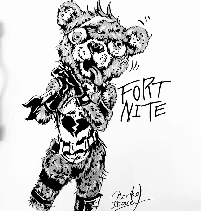 フォートナイトが
ずーっと真っ暗なので

過去に描いた
イラスト再掲しますー。

#Fortnite #フォートナイト

#イノウエノリコの絵

#アナログ画
#イラスト #絵 #アナログ絵
#絵師 #らくがき

#art
#私の作品もっと沢山の人に広がれ祭り
#私の絵柄が好みって人にフォローされたい 