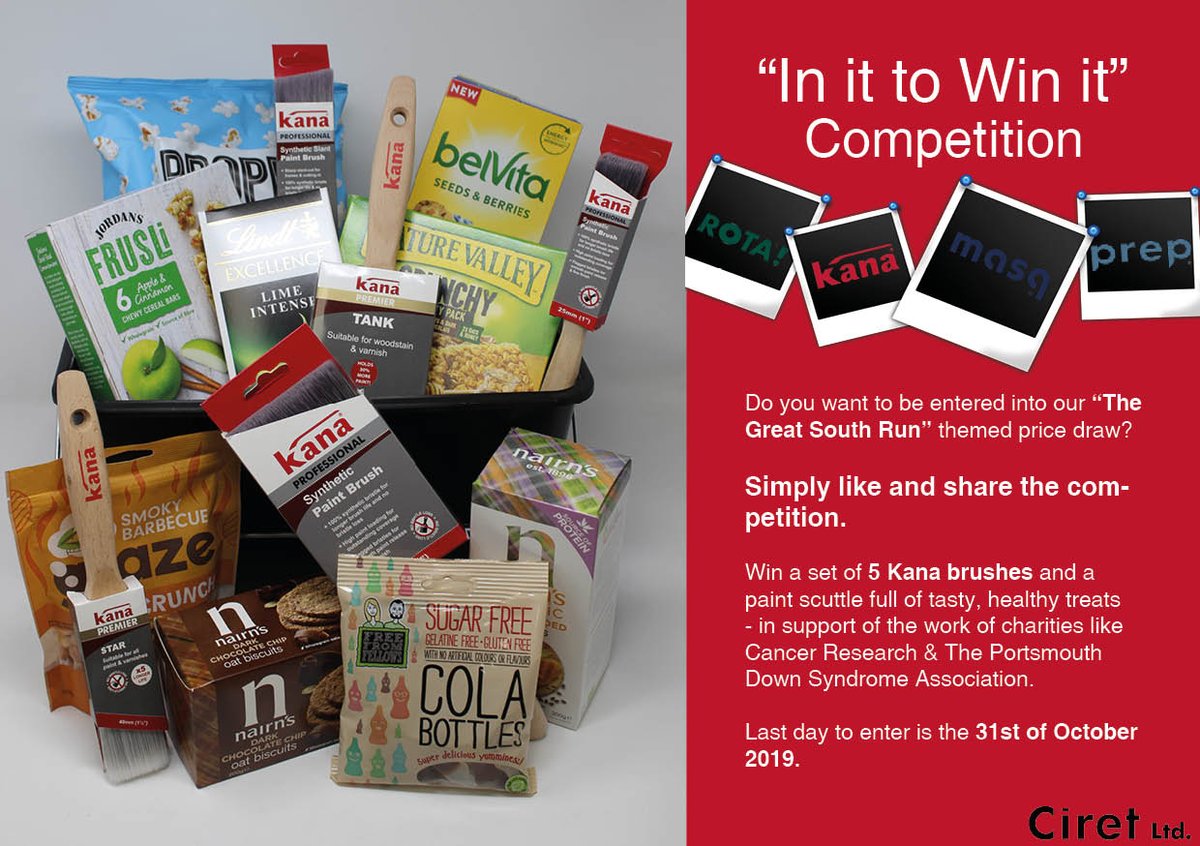 Change of entry requirements for our October competition! Simply like and share to be entered. Win a scuttle full of treats and a selection of 5 Kana brushes 🤞 Last day to enter is the 31st!!!  #Competition #Charity #Win