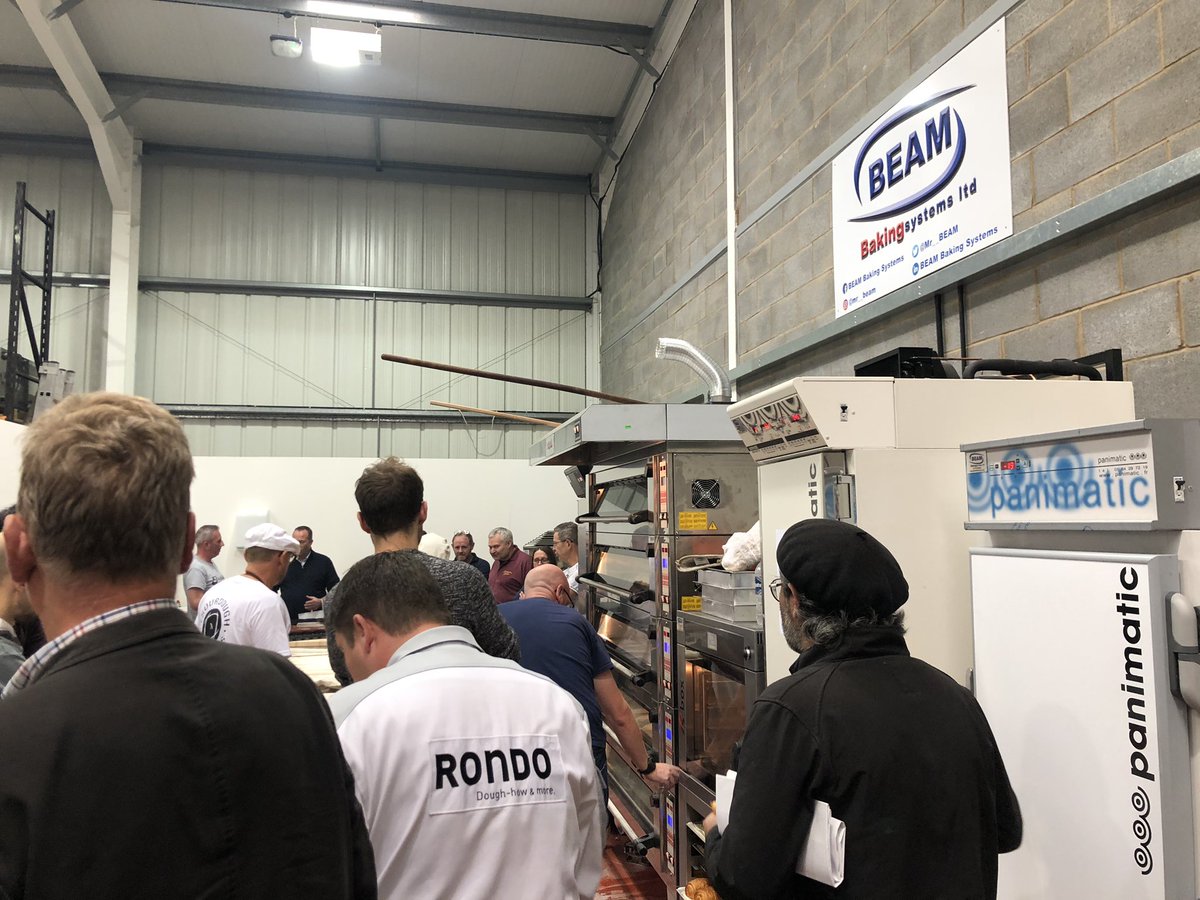 samwhite_bb's tweet photo. @_BakeryBusiness has landed in Peterborough for the @Mr__BEAM baking event with @Rondo_uk and @IsignySteMere The 🥐 are amazing! #beambakingsystems #bakery 🍞 🥖 https://t.co/1ccvpyTSI4