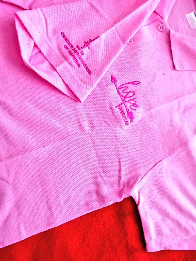 I bought this t_shirt, to support the Cancer Association of Namibia so that, they can able to assist cancer's patients.

#pinkmonth
#hopeoverfear
I did my part.... You can do the!