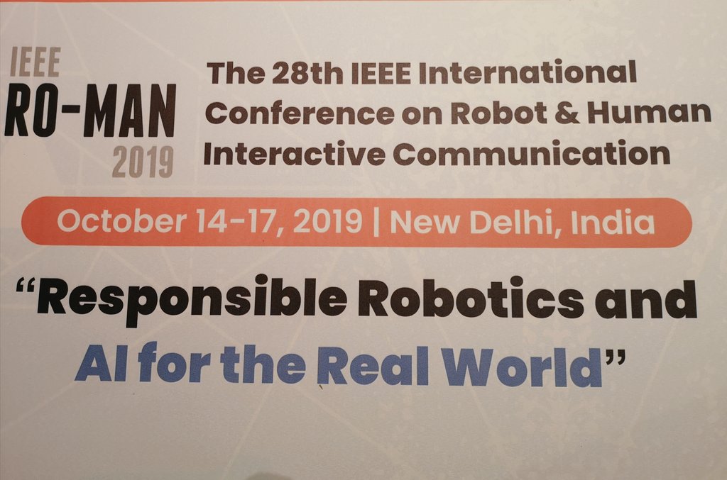 MarieKerekes's tweet photo. Representing Dauphine University and ACCRA consortium at the robotic conference #IEEE : I speak about "Living with #Buddy: can a social #robot help elderly with loss of autonomy to age well" #IEEE2019 @DrmErmes @DrmDauphine https://t.co/sJB1KH1mZR