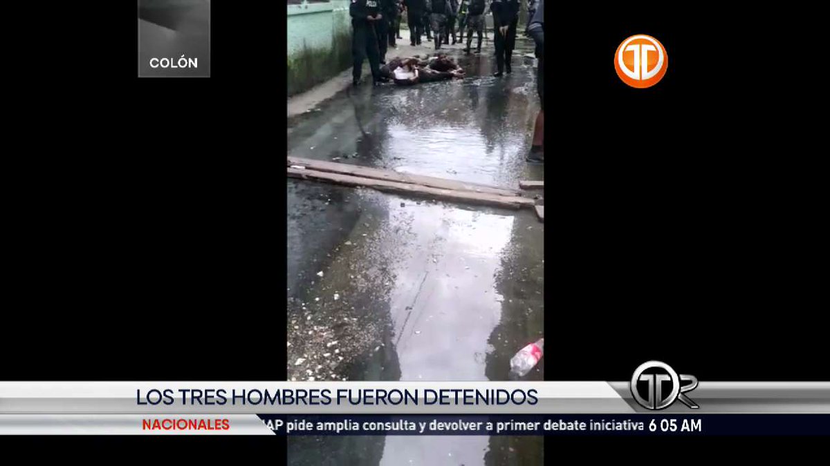 Una unidad policial se enfrentó contra un antisocial en la provincia de Colón, un arma de fuego fue recuperada y dos personas resultaron detenidas. #TReporta