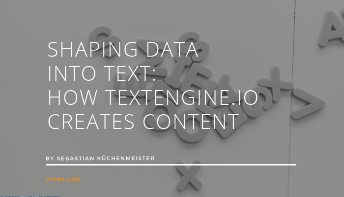typo3's tweet photo. Natural Language Generation (#NLG) makes it possible to automatically create massive amounts of content in different contexts. Find out how @retresco’s tool #textengine helps the content creation process within #TYPO3. #AI
https://t.co/rMWjcl5Y9U https://t.co/31cVVY5S6B