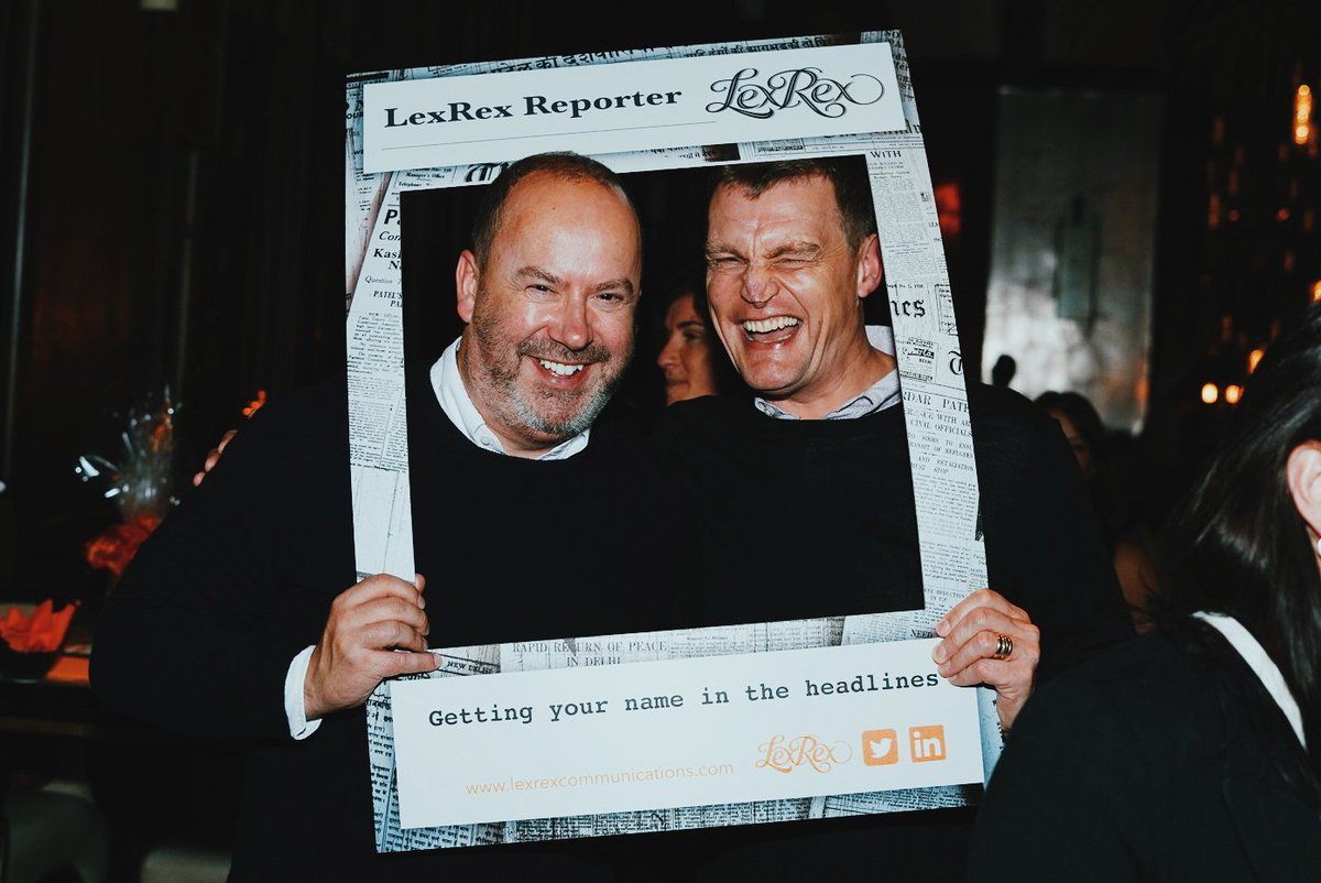 LexRexComms's tweet photo. James and Gary looking great here!( @divorce@LatitudeLaw) black and a LexRex Communications selfie board - are definitely in this season! @McrGrandpacific #manchester #mediarelations #PRmanchester https://t.co/smpnRD0pwi