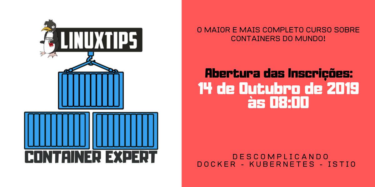 badtux_'s tweet photo. Estão abertas as inscrições para a segunda turma do #ContainerExpert! Quer saber mais detalhes sobre os treinamentos e o super desconto que rola? Corre lá no site! https://t.co/Ttou34WgbD #LINUXtips #VAIIII #Docker #Kubernetes #Istio https://t.co/yF6cmlEkwU