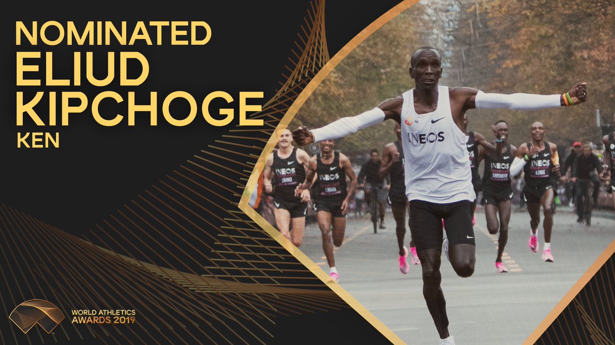 ✨ #AthleticsAwards announcement @EliudKipchoge is one of 11 nominees for Male Athlete of the Year 2019. Retweet this post to vote for him 🗳