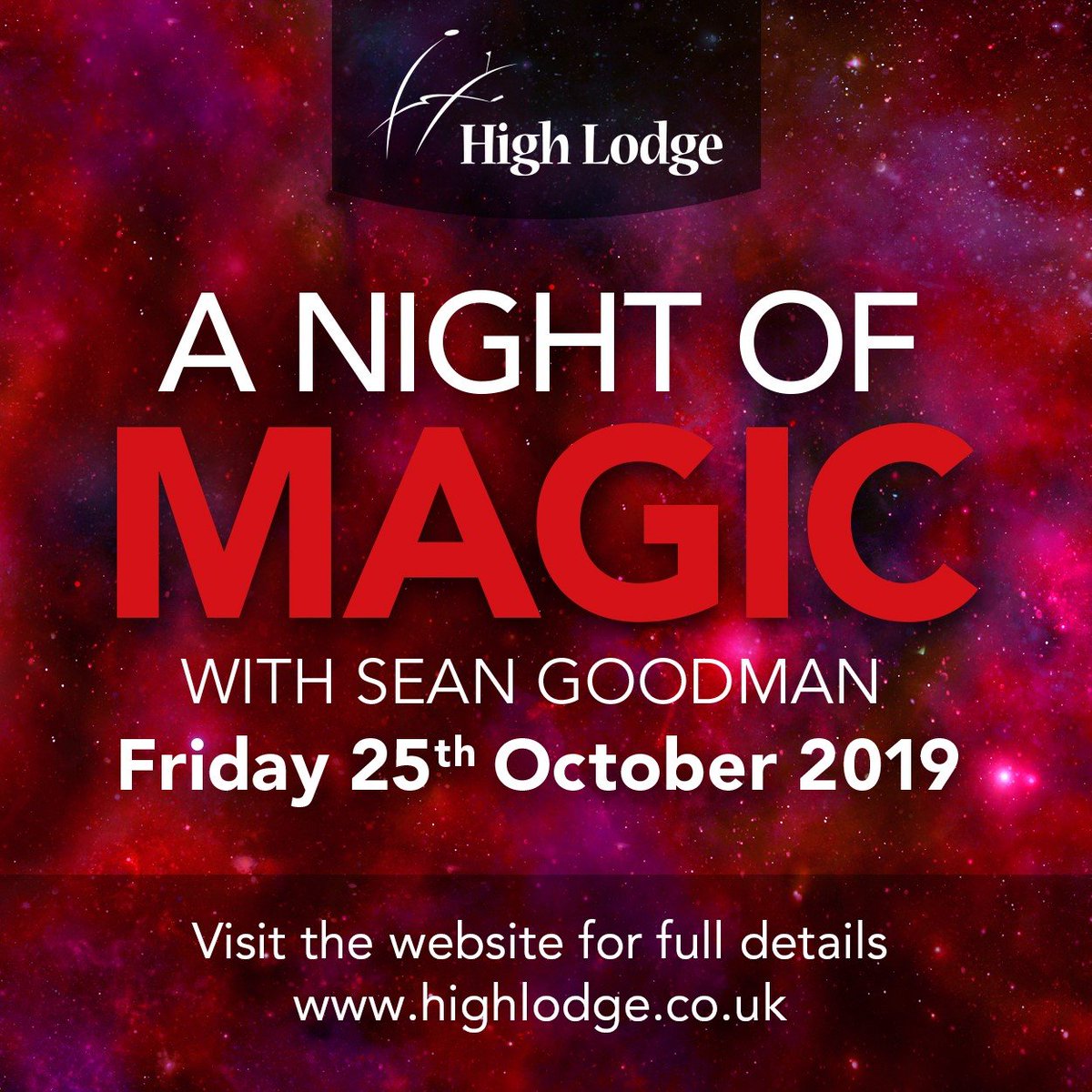 HighLodgeSS's tweet photo. Hurry grab your tickets for our 'Night of Magic with Sean Goodman' Friday 25th October. Adults & children-suitable for all https://t.co/qQsTUEJdC6 #magicnight #suffolkevents #halfterm #tablemagic #standupmagic https://t.co/aCCXk0sxxe
