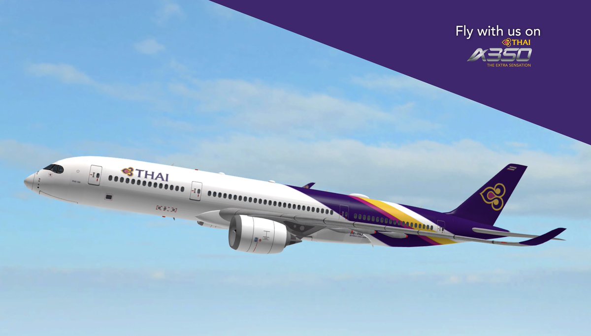rblxtg's tweet photo. Meet our new A350-900 friend, Pho Sai! She’ll be our inaugural aircraft for our first flight to Hong Kong. https://t.co/3EynQoZiYP