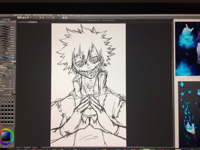 荼毘描いてる 