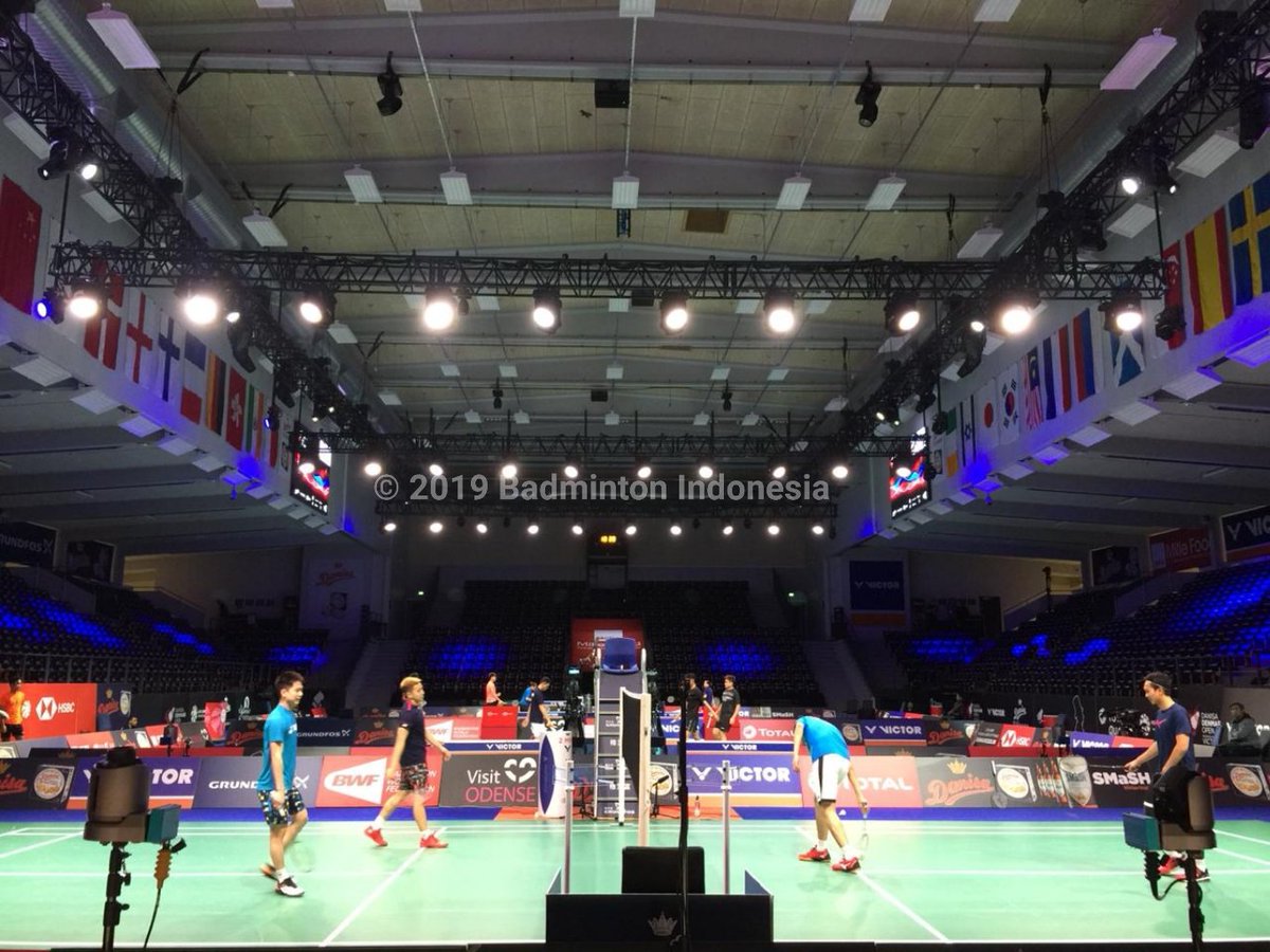 INABadminton's tweet image. Odense Sportspark di kota Odense, tempat berlangsungnya #DenmarkOpenSuper750 mulai besok.