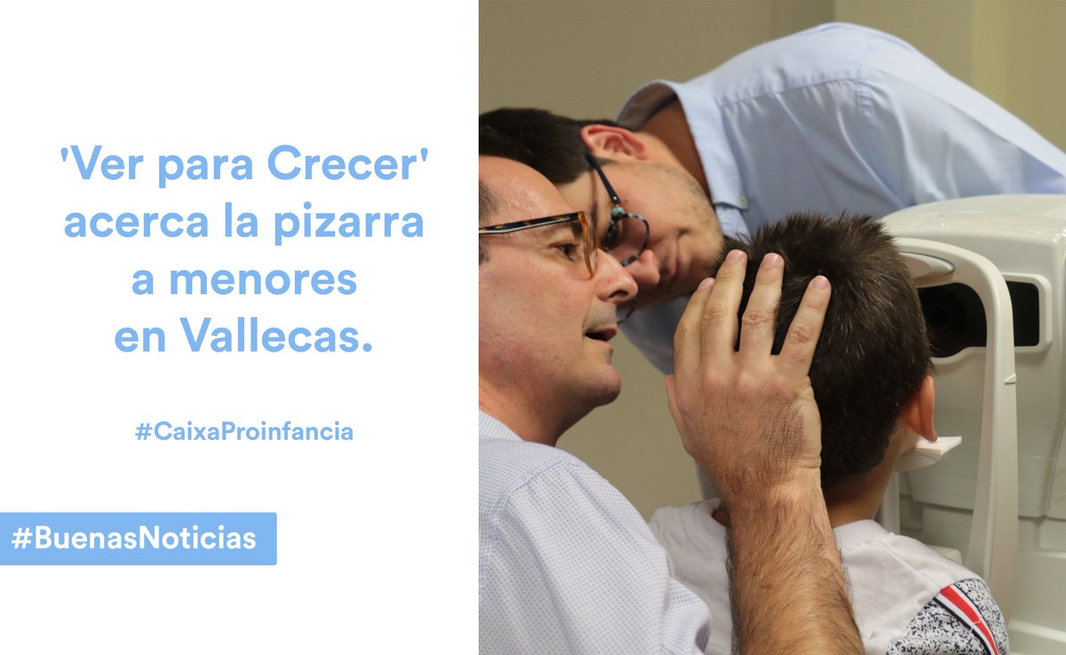 📰#BuenasNoticias La campaña 'Ver para Crecer' acerca la pizarra a menores en #Vallecas. 

Ópticos voluntarios revisan la vista de personas en riesgo de exclusión social para mejorar la salud visual con <a href="/RutadelaLuz/">Fundación Cione Ruta de la Luz</a> #CaixaProinfancia

Vía <a href="/StickNoticias/">StickNoticias</a>: bit.ly/2VH6tCh