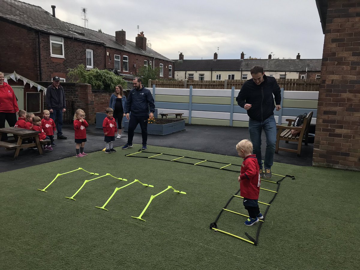 brighterbunnies's tweet photo. Lovely session @Football1stAcad #intergenerationalactivity with our grandparents/parents, think Hannah’s dad loves it more than she does 😂😂 https://t.co/AEWVLVQfqQ