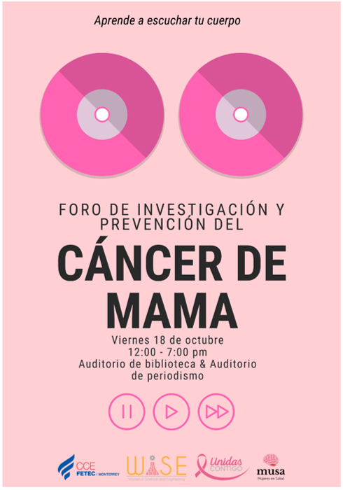wise_itesmty's tweet photo. 🤩 Les presentamos a la Dra. Itzel Lara 🤩
Ella dará una plática sobre el 𝓒𝓪𝓷𝓬𝓮𝓻 𝓭𝓮 𝓜𝓪𝓶𝓪 𝓮𝓷 𝓢𝓲𝓼𝓽𝓮𝓶𝓪𝓼 💪🏼💻
💗 Foro de Investigación y Prevención del Cáncer de Mama💗
📅 Viernes 18 de octubre
📍TEC Campus Monterrey
Evento gratuito y abierto al público🙆🏻‍♀ https://t.co/DtP3dsc5pp