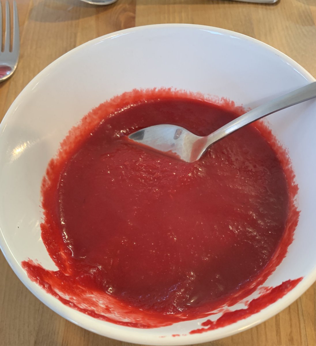 Yummy Auntie Pamela’s #beetroot #soup and my #veteran didn’t even share it with me, harrumph! 

#LynGoldenRetriever
#goldenretriever #goldenretrievers #retriever #retrievers #dog #dogs #goldenretrieverlover #goldenretrieversrule 
#goldenretrieversworld