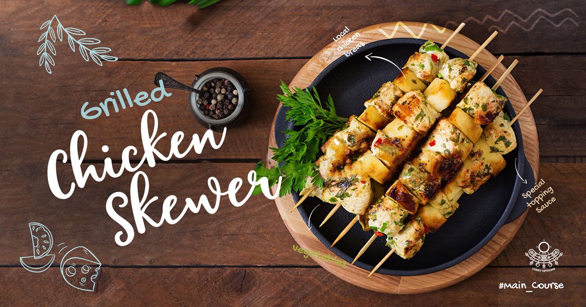 lightoptions's tweet photo. Have you ever tried our healthy ๐ฅฌ super delicious grilled chicken ๐ breast skewer ๐ข with our ๐ถ special sauce
โ Order now and try the difference :)
.
.
.
.
#main_course #chicken #Kuwaiti #bodybuilder #skewer
#kuwaitinstagram #kuwaitphoto #kuwaity #healthyFoods #gym https://t.co/1YJ6dtoA7X