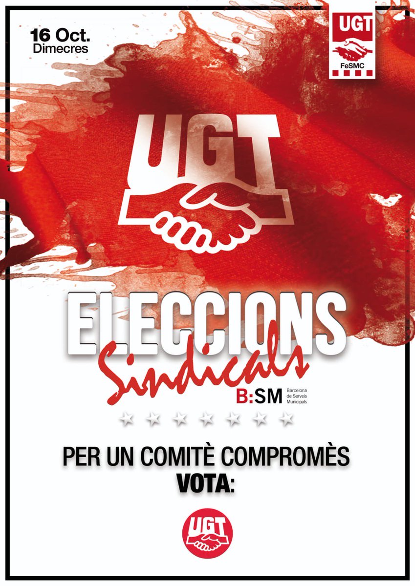 bsmugt's tweet photo. Por experiencia, porque llegamos a todos los departamentos, por resultados durante cuatro años y no sólo en campaña, por mujeres y hombres que han estado dando la cara delante las dificultades. VOTA UGT #mesforts #mesparticipatius #mesdecicius https://t.co/j9pHZtdOje
