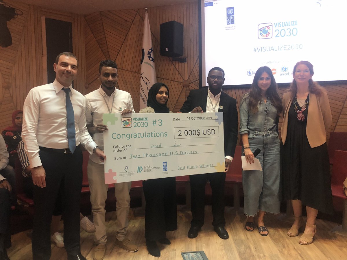 JacopoOttaviani's tweet image. Congrats to all the #Visualize2030 winners: Yemen 🥇 Syria 🥈 and Sudan 🥉! Great projects and lots of creativity from all teams who combined data, films and infographics on #SDGs
