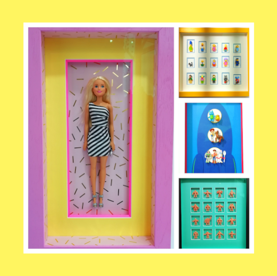 FieldersArt's tweet photo. Instead of having your favourite childhood toys stored in a dusty box in the attic, why not have them framed? 😉🖼️🧸
#toys #toy #framing #frame #mount #framers #barbie #new #doll #londonindependentshops #independentshop #artstore #art #artsupplies #craftshop #artsandcrafts https://t.co/R0dvBAhBy1