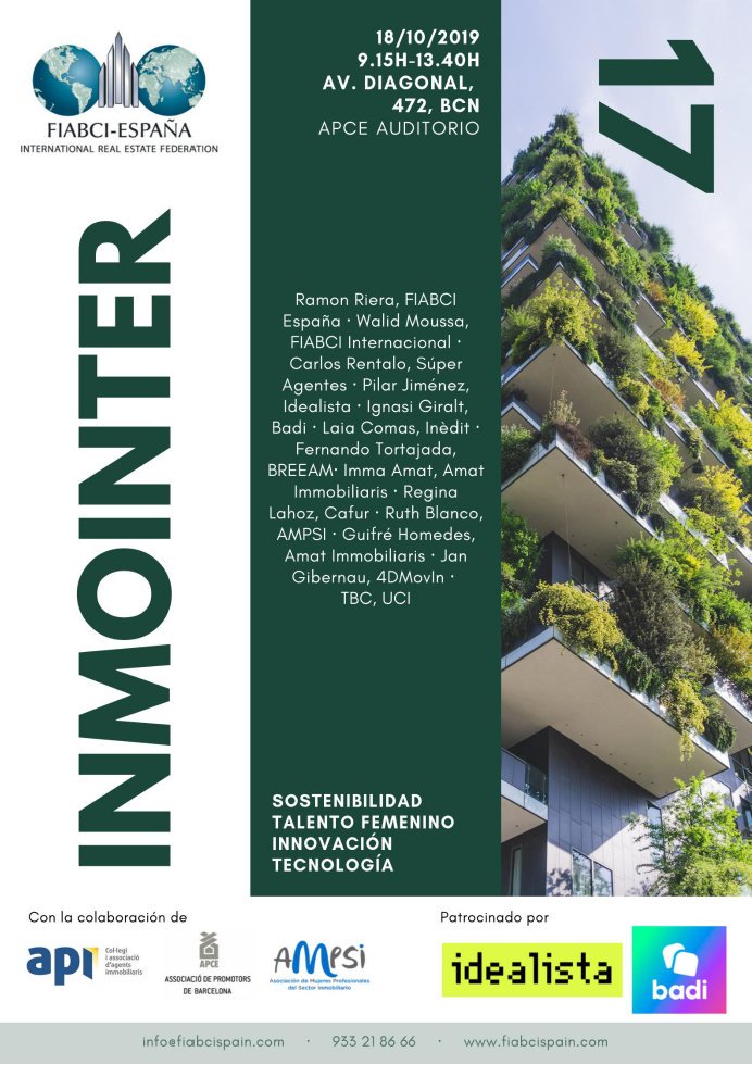 Full program for FIABCI-España's #Inmointer 17 released 💥 #SaveTheDate: October 18 🔜