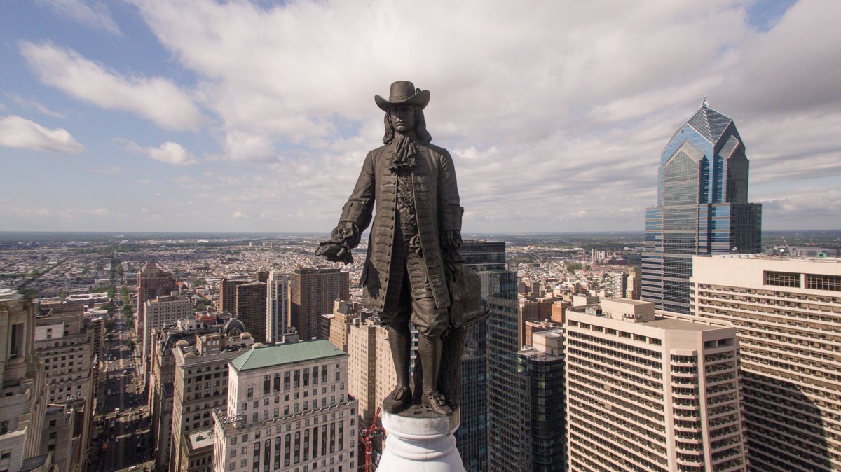 Creative Philadelphia On Twitter The William Penn Statue By Alexander Milne Calder Honors The Famous Founder Of Pennsylvania And Has Been A Symbol Of Philadelphia Since Its Installation In 1892 The Statue