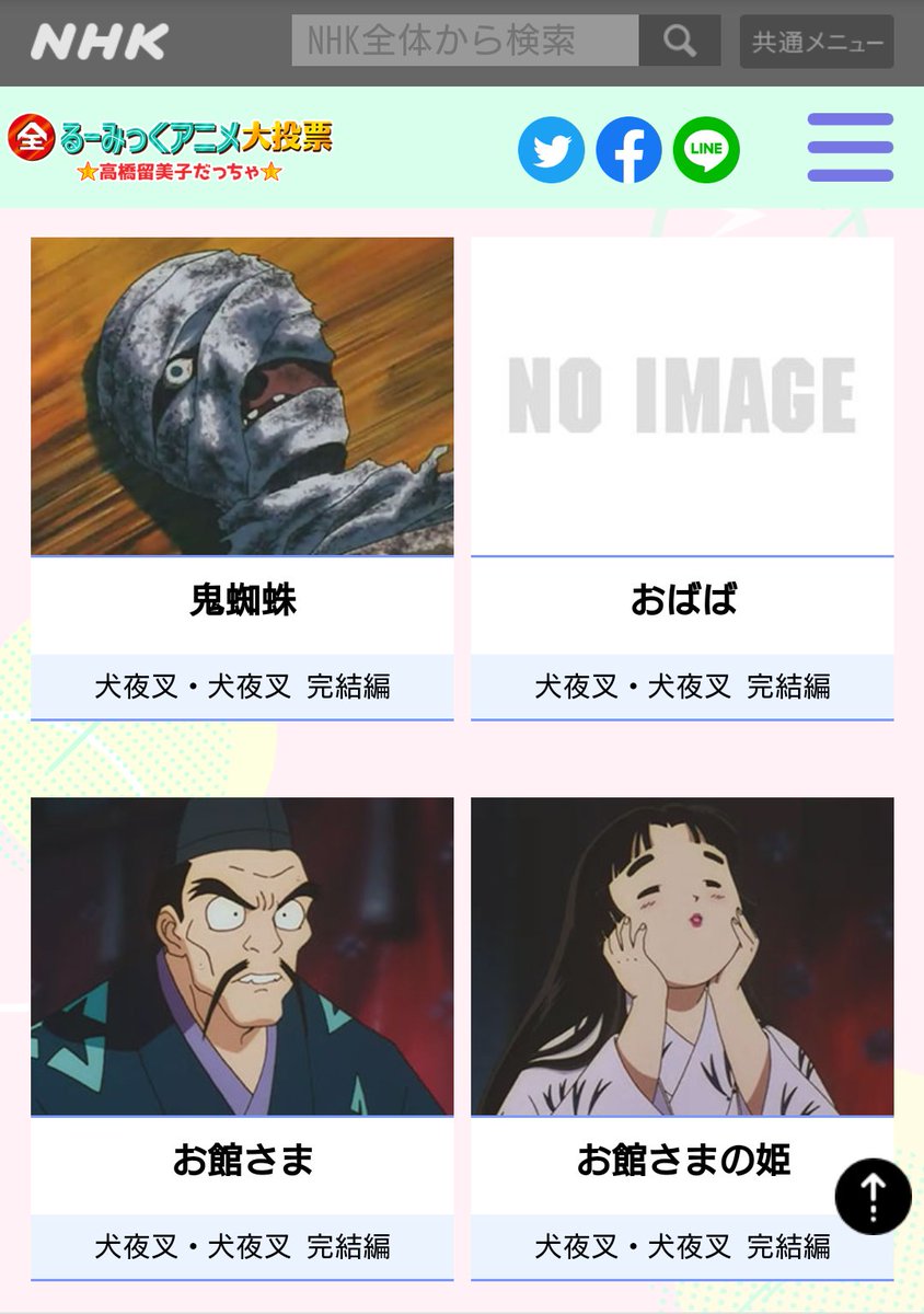 ゆりりあん در توییتر 犬夜叉キャラ一覧の中にある No Imageのおばばがジワるw モブにまで投票できるの凄いな 笑 全るーみっく 犬夜叉 ゆりりあん در توییتر 犬夜叉キャラ一覧の中にある No Imageのおばばがジワるw モブにまで投票できるの凄いな 笑 全るーみっく 犬夜叉