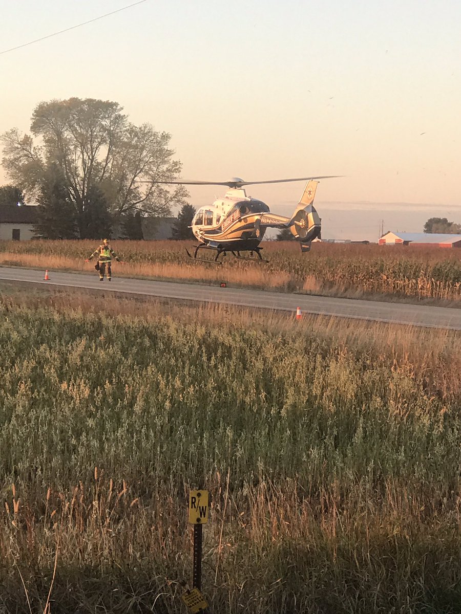 Semi vs SUV at CTH S and CTH J.  One fatality and one injured.  Intersection will be closed for several hours.