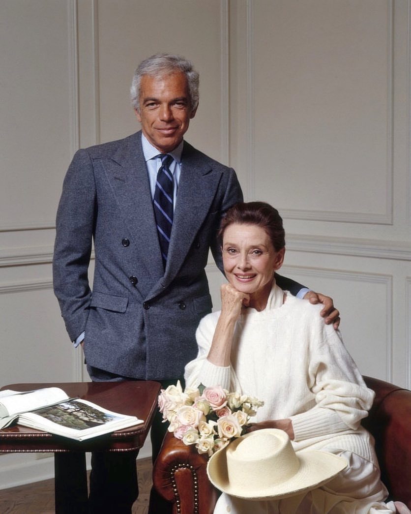 Happy Birthday, | Audrey Hepburn and Ralph Lauren photographed for Gardens of the World, 1990 