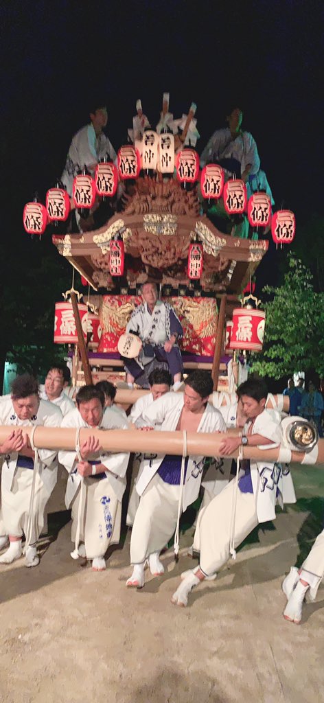 岸和田 だんじり祭り 黄銅無垢造 18金総メッキ 地車 7.6k g