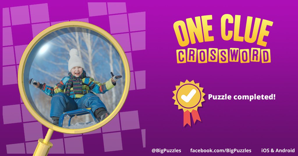 I completed a puzzle in One Clue Crossword. Play now for free!
onecluecrossword.com #OneClueCrossword