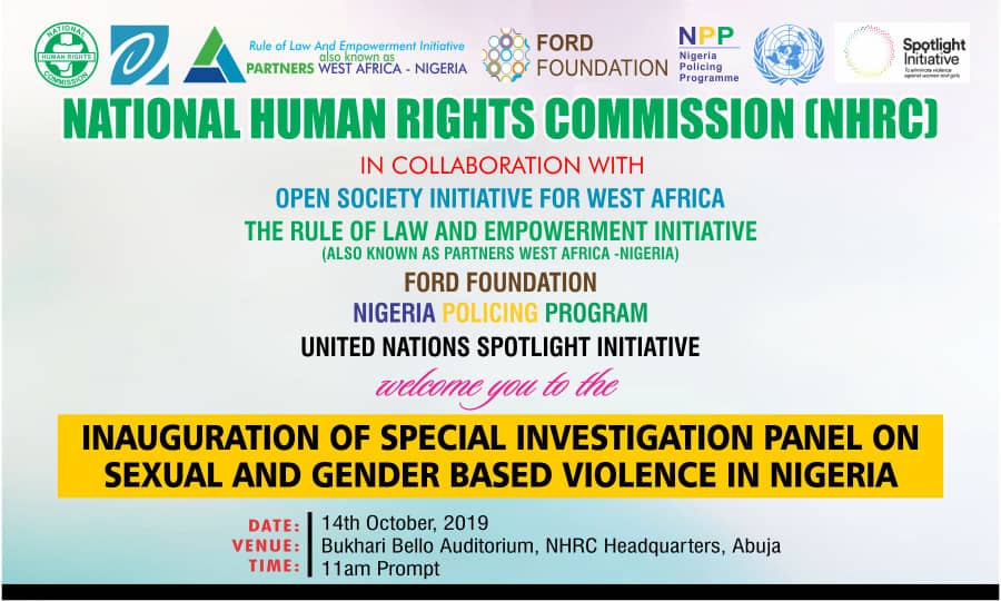 Seated amongst others today at the kick-off of the inauguration of the special investigation panel on Sexual &amp;Gender Based Violence in Nigeria are Hon Minister of Women Affairs, Executive Secretary of @NhrcTweets, Director General of Law School,etc #NPP #NPPbetterpolicing #Coffey