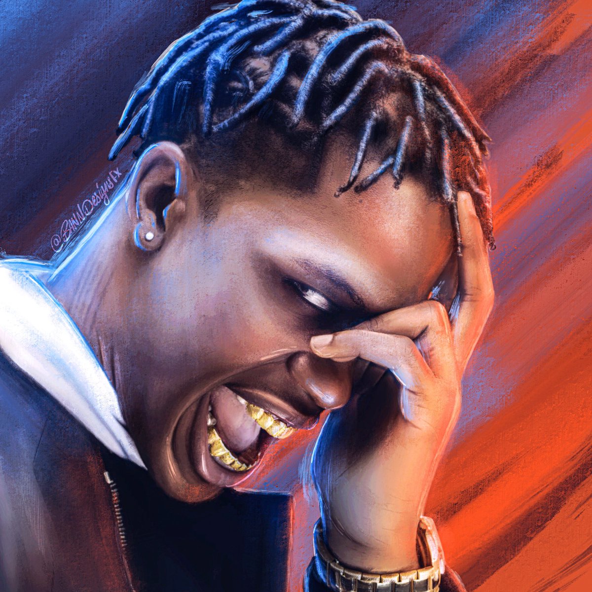 BannDesignsFx's tweet image. Here it is 🙌🏻
My portrait artwork of @trvisxx 
Let me know what you think 🔥