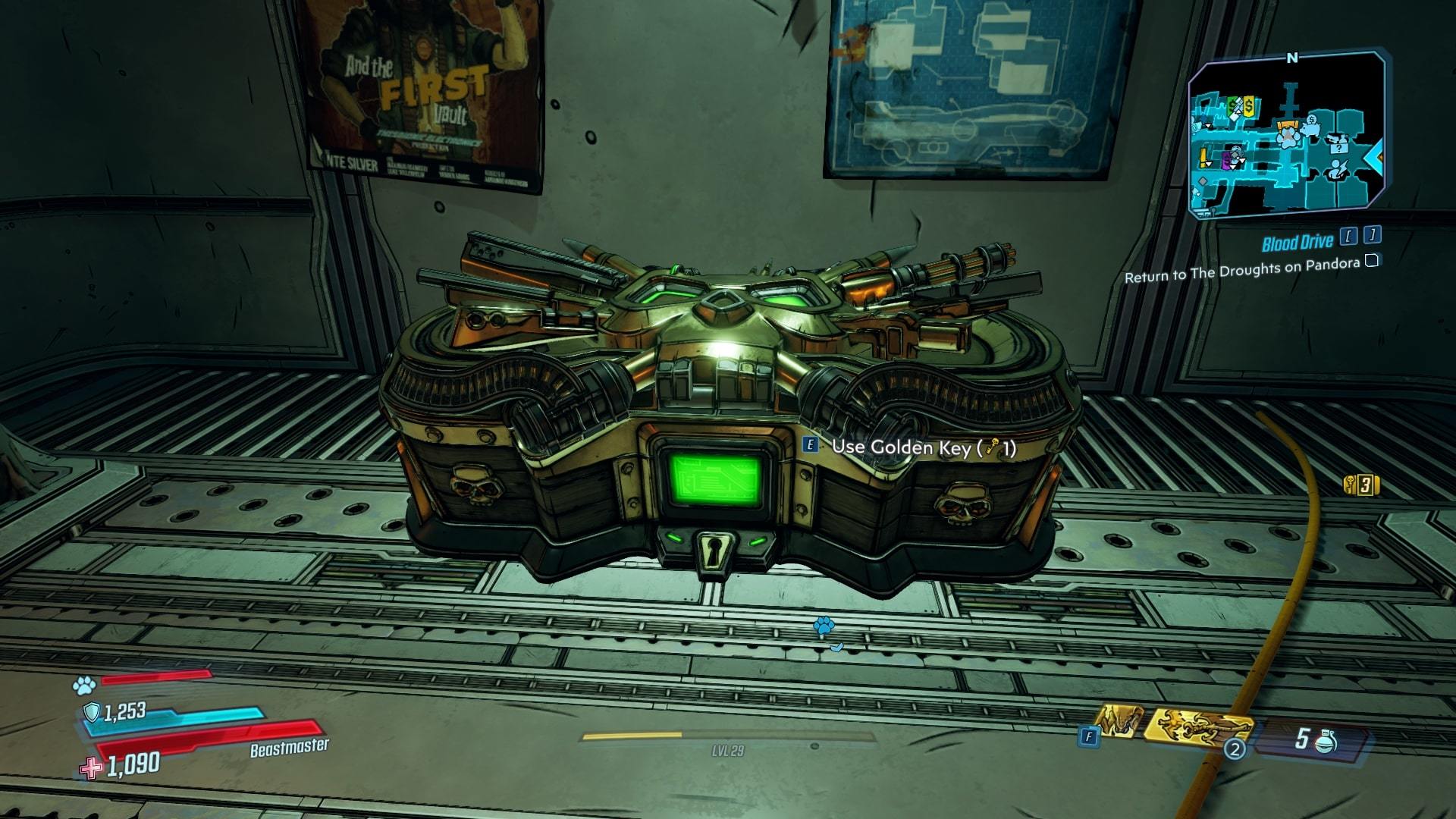 When should I open golden chest Borderlands 3?